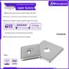 Hot-Dip Galvanized Carbon Steel Square Washers with Hole, Sizes: M6-M30