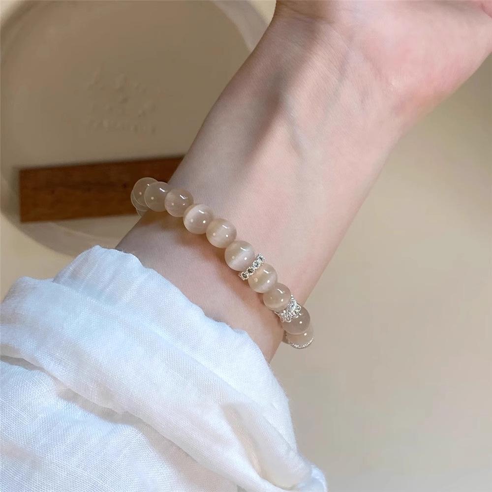 2025 New Chinese Style Women's Whitening Beaded Bracelet - Retro Ethnic, Layered, Literary, and Niche Ancient Design