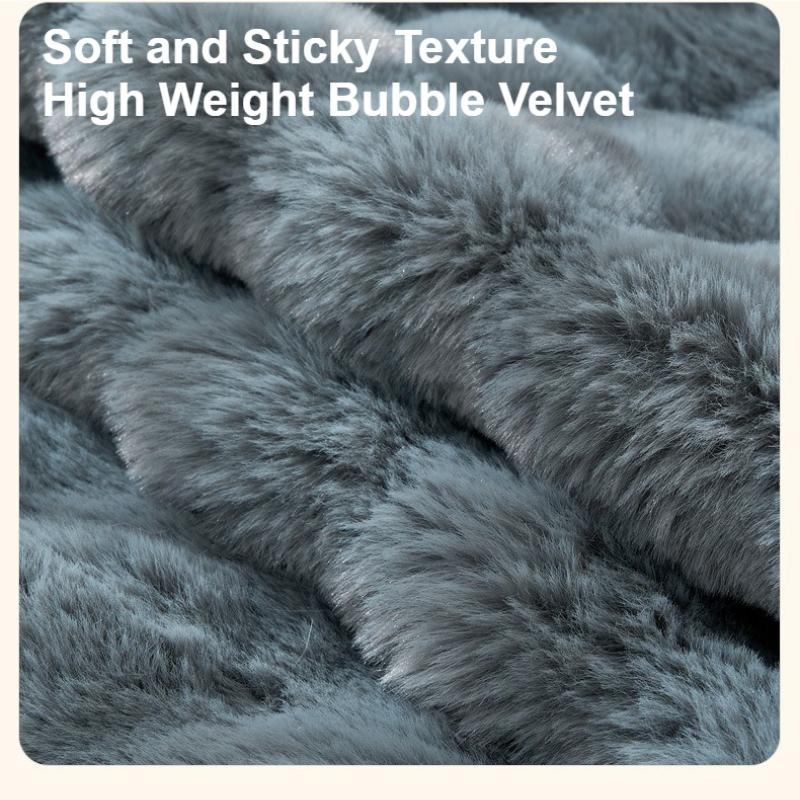 1pc Luxury Plush Faux Rabbit Fur Chair Cover - Soft Warm with Elastic Closure Comfort for Office, Dining & Living Room Decor