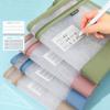 Transparent Mesh Zipper Pouch Bag Large Capacity Data Storage Bag  School Office Supplies