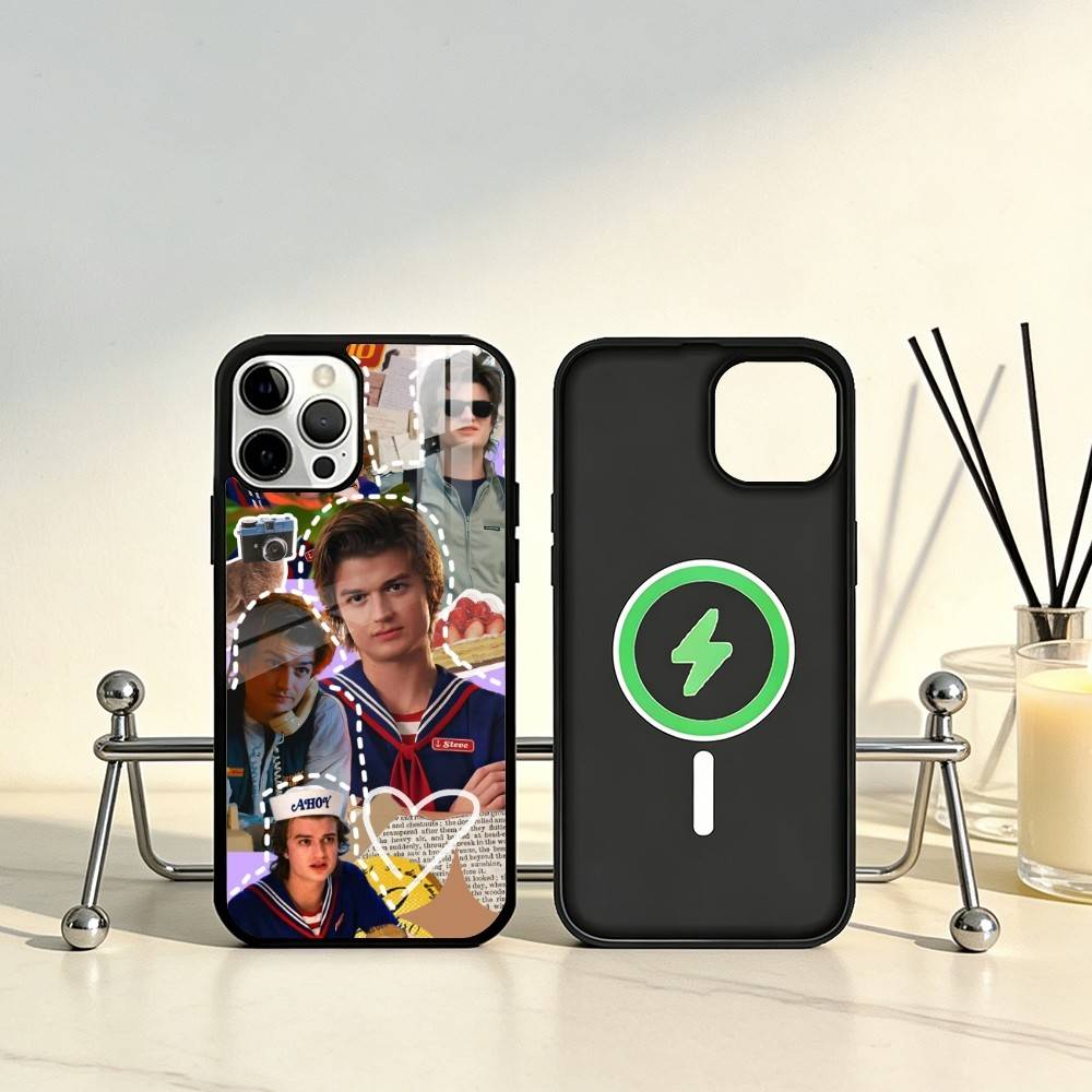 

COOL S-Steve H-Harrington Phone Case For iPhone17,16,15,14,13,12,11 Plus,Pro Max Magnetic For Magsafe Wireless Charging iPhone15PRO