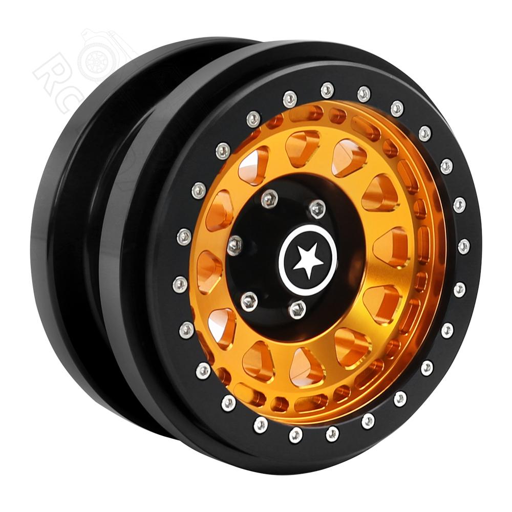 Rc jeep CNC Aluminum 2.9" Beadlock Wheel Hub Rim for 1/6 RC Crawler Car Axial SCX6 Jeep JLU Wrangler