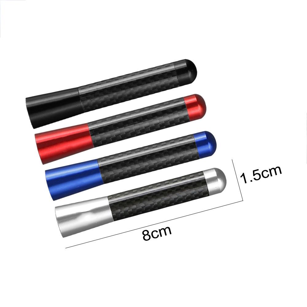 Antenna Radio Corta Universale per Auto 3cm/5cm/12cm Antenna per Tetto Auto in Fibra di Carbonio Antenna Radio Aerea Ricevitore FM/AM Antenne Metalliche