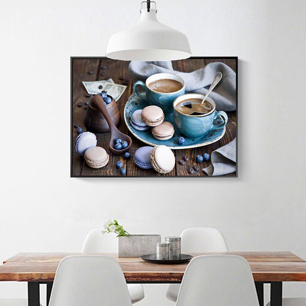 Diamant-Malerei, Kaffee, Diamant-Stickerei, Tasse, Bild von Strasssteinen, Diamant-Mosaik, Heimdekoration