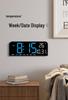 Large LED Desktop Alarm Clock with Hanging Option - Creative Table Clock with Simple Design