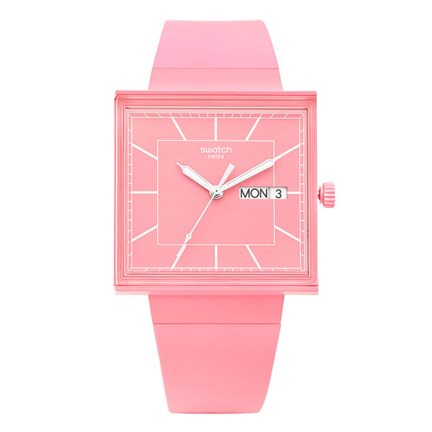 [Swatch] SO34P700 БИОКЕРАМИКА WHAT IF ROSE Женские Уретановые Часы