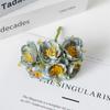 Peony Silk Flowers Simulation Small Tea Flowers Fake Flowers DIY Flower Ball Handmade Wreath Decoration Small Bouquets Shooting Props Fake Flowers