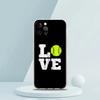 For iPhone 15 16 14 13 12 mini 11 Pro Max XS X XR SE 7 8 Plus Silicone Clear Cover Tennis Ball Sport Phone Case