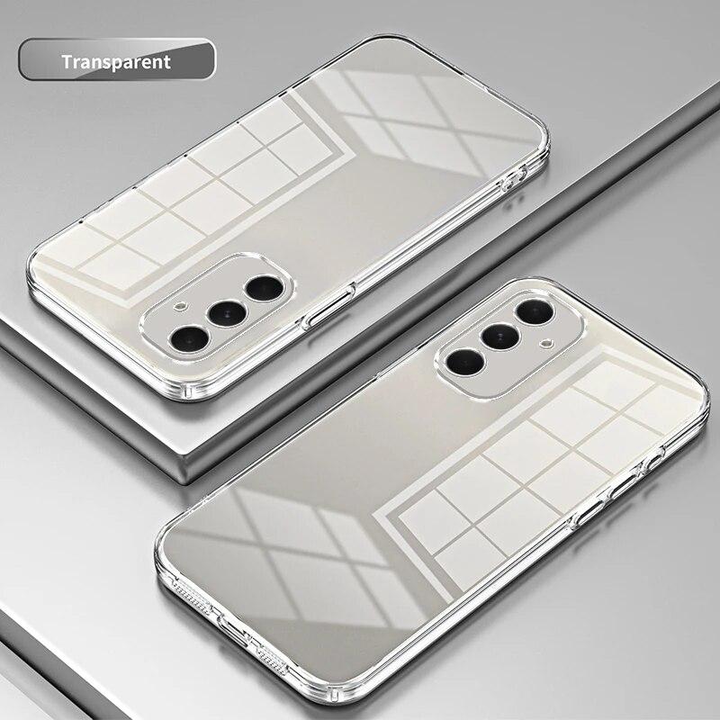 Clear Plating Case For Samsung Galaxy A55 A35 A25 A15 A05 A05S A14 A54 A34 A24 A04S A53 A13 A23 A33 A52 A72 A12 Soft Back Cover