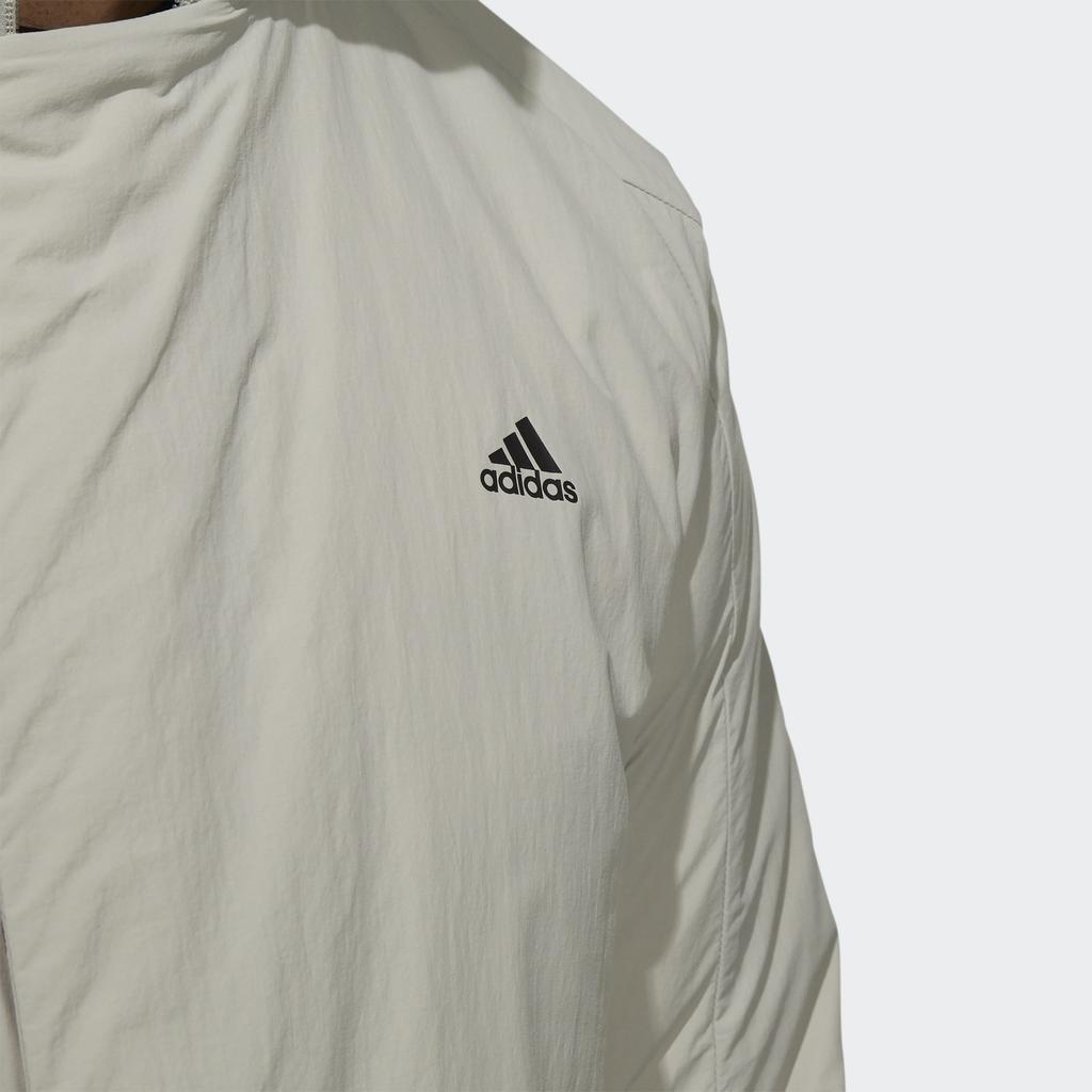 Adidas Wuji Series Outdoor Sports Warm Long Hooded Down Jacket Men Outerwear Gray H23103