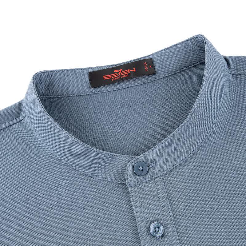 SEVEN Men's Antibacterial Anti-Mite Cool-Touch Polo Shirt