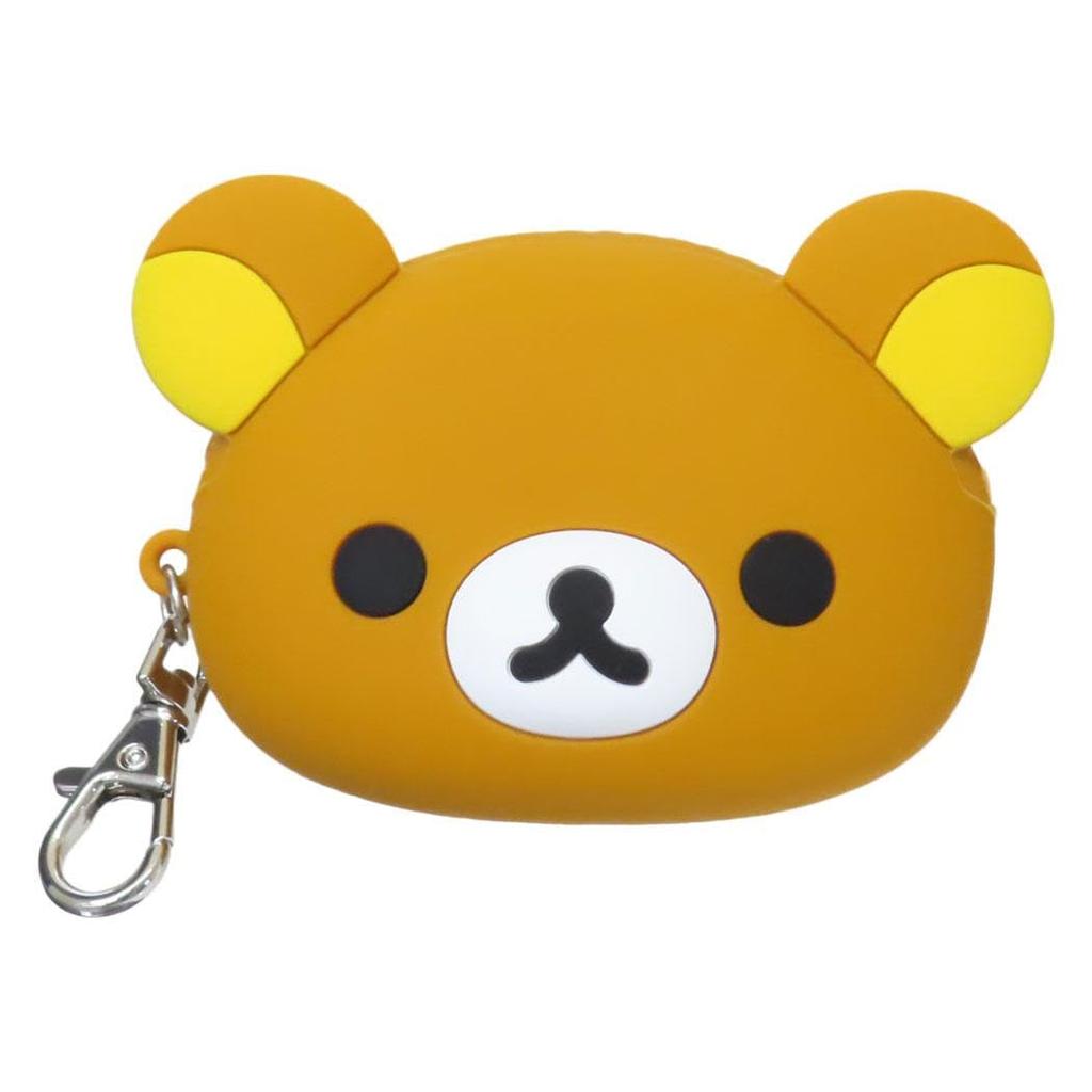 Rilakkuma Silicone Face Pouch Unique Accessory Case Character Goods Mail Order [Mini Pouch] San-X