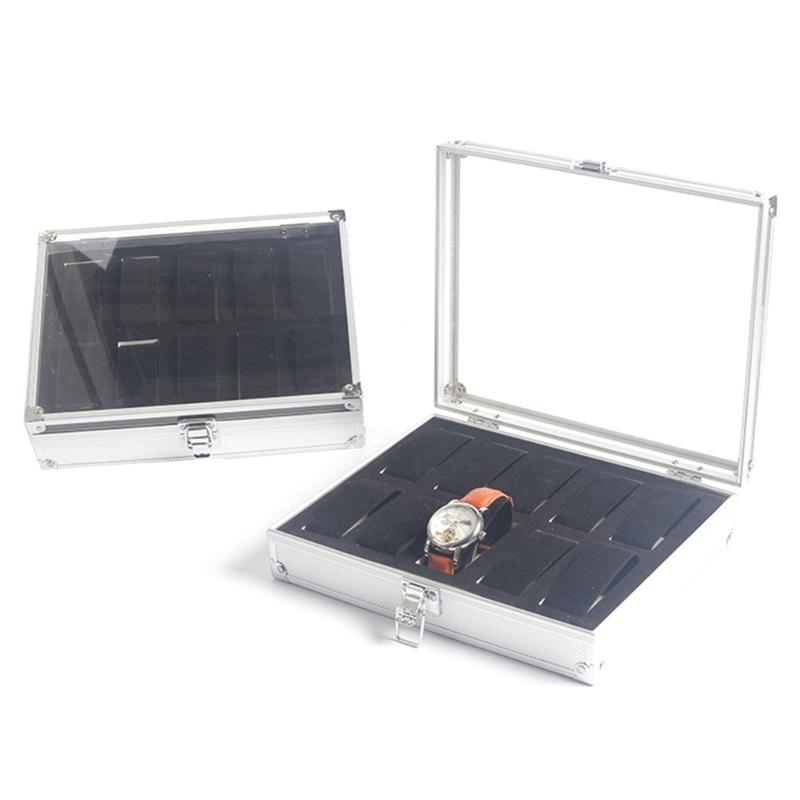 6/12 Slots Watch Box Organizer Watch Display Storage Box Jewelry Watch Box