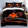 "Cosmic Lily Artwork Set" Soft Comfortable Duvet Cover Bedding Set Included 1*Duvet Cover & 2*Pillowcases, gift