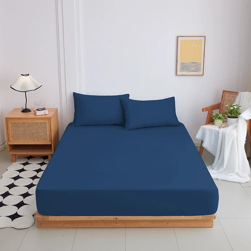 Napínací prostěradlo s gumičkou Jednobarevný chránič matrace pro jednolůžkové, dvoulůžkové a king postele 100% bavlna