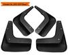 2013-2017 Citroen C4 C4L Mud Flaps - Leather Modified