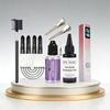 UV-Haarverlängerungs-Kit Schnellhärtende UV-Lampe 30g UV-Haarkleber 30ml Kleberentferner Anti-UV-Schutz Vollständiges Ersatzwerkzeugset für zu Hause UV-Haarverlängerungen