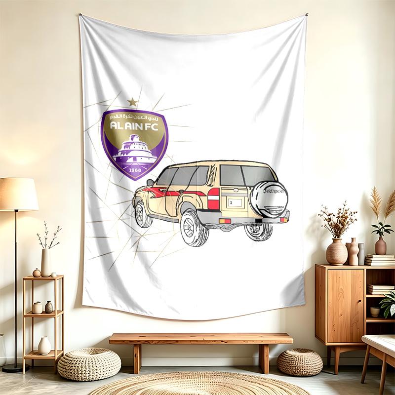 Al Ain FC (14) Tapestry Suitable For Decorating Homes Dorms And Bedrooms Soft To The Touch And A Perfect Gift For Friends And Family