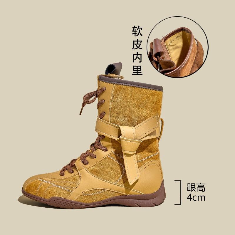 Summer and autumn new 6 thick-soled breathable retro women's Martin boots versatile casual sports shoes