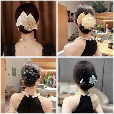 Flexible Hair Bun Maker Cloth Twist Hairstyle Bun Fashion Flower Hair Clip  Women Girls