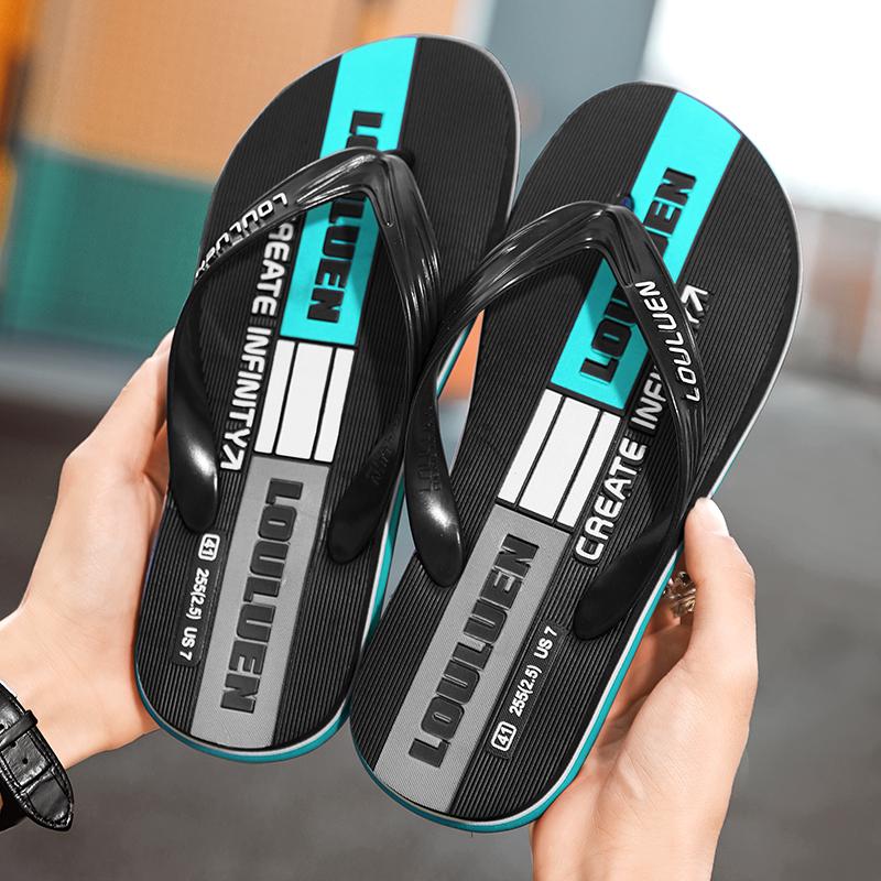 Fashion High Quality Brand Hot Sale Flip Flops Men Summer Beach Slippers Men Fashion Concise Slides Casual Men Slippers Beach Outdoor