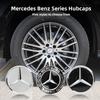 VFO1   4Pcs Car Wheel Center Hub Caps Emblem Covers Decor Accessories For Mercedes Benz AMG GLE GLC W204 W205 W203 W211 W212 W213 W169.