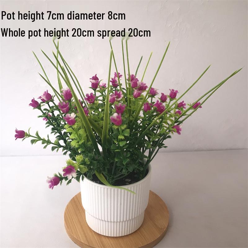 Small Silk Carnation Decorative Flower In Pot for Living Room, Coffee Table, or Dining Table Arrangement