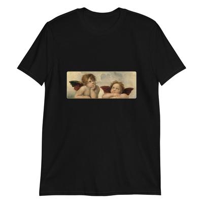 Camiseta del Renacimiento con Obra de Querubines de Rafael