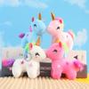 Portachiavi Peluche Pony Arcobaleno Unicorno Bambola Carina Portachiavi in Metallo per Auto Accessori da Appendere Regalo Promozionale Cotone PP Nuovo