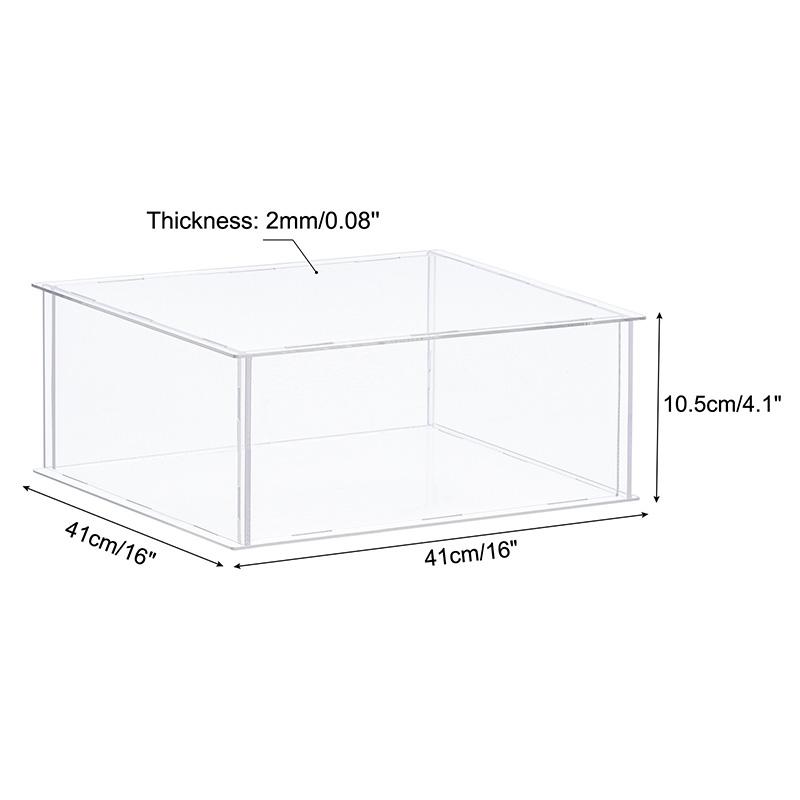 Acrylic Display Case for Collectibles Figures Toys Clear Plastic Box Cube Storage Box Assemble Dustproof Protection Showcase