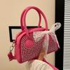 Diamond-inlaid Bag for Women New Large Capacity Rhinestone Hand Pillow Bag Simple High-quality Texture One-shoulder Crossbody Bag