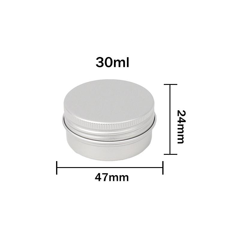 5g-250g Multi-Size Multi-Color Threaded Aluminum Tea Box Metal Can