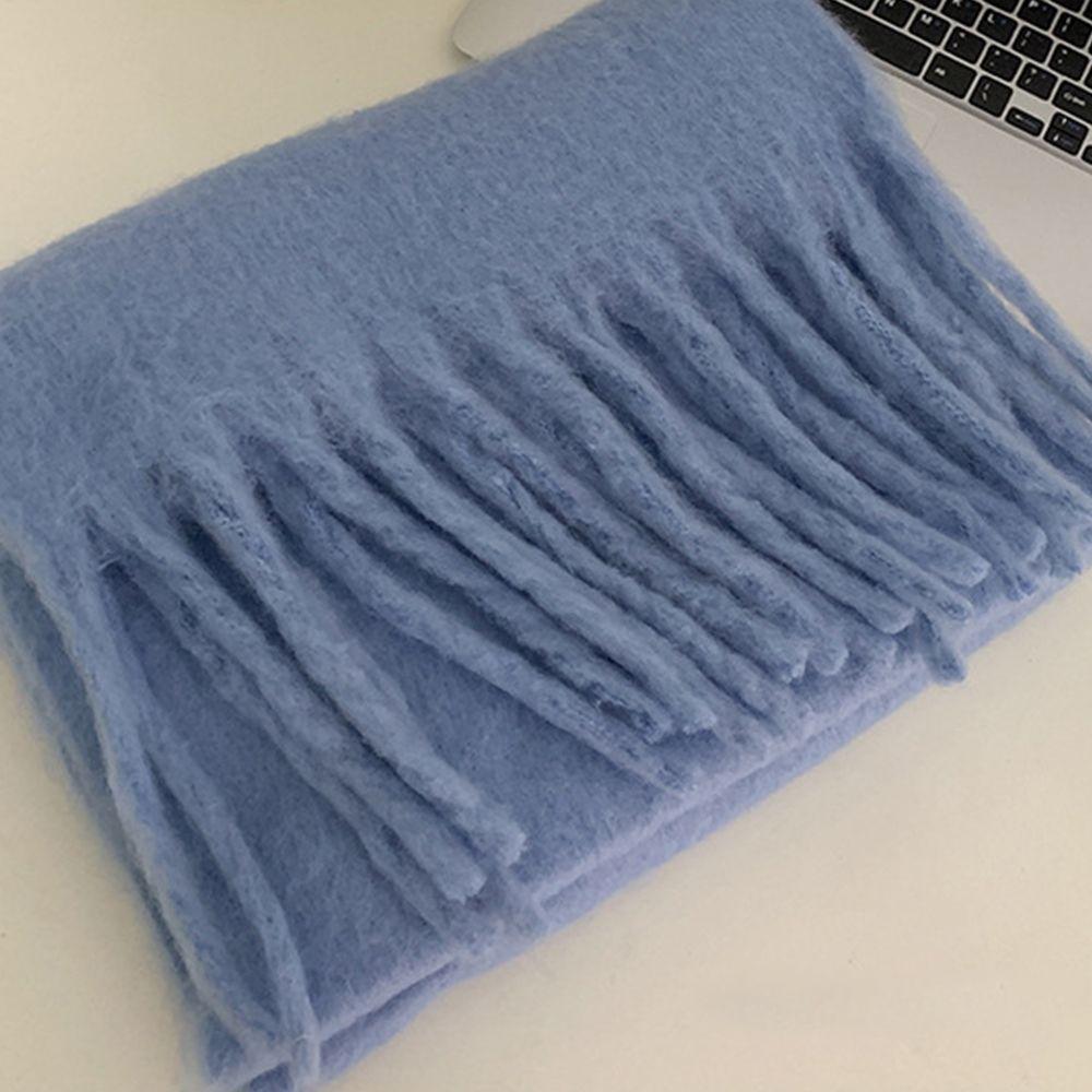 Scarf Windproof Outdoor Solid Color Luxury Cashmere Scarf Women Scarf Cape Wraps Pashmina Bandanna
