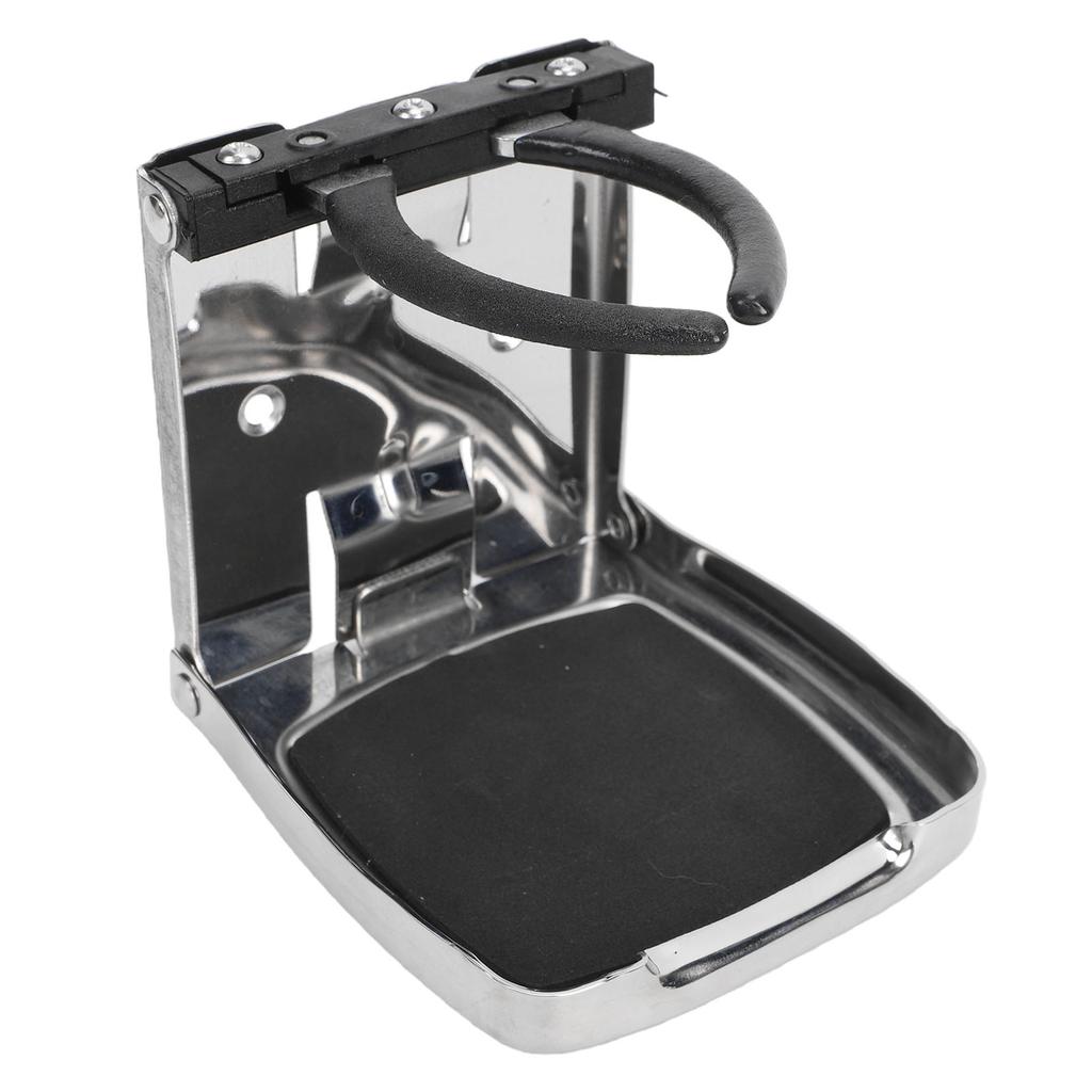 Folding Drink Cup Holder Stainless Steel Adjustable Drink Holder for Marine Boat Yachts Cars Trucks RVs Camping Vehicles