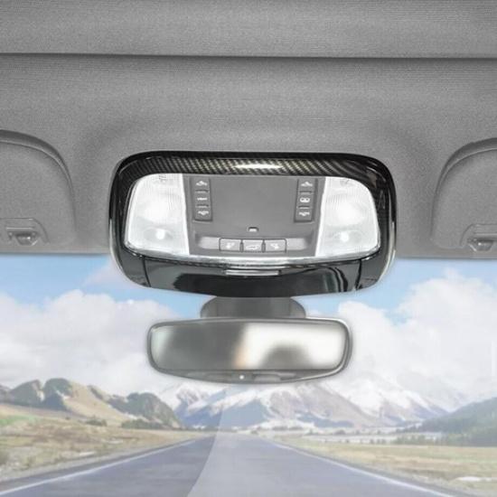 For 2011- Chrysler 300/Charger Carbon Front Reading Light Lamp Cover Trim 2P