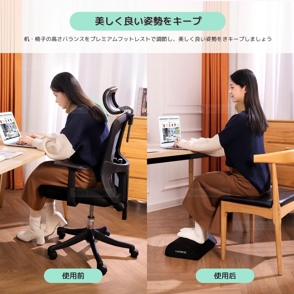 NATRKE Foot Adjustable Multifunctional Health Pillow for and 40cm X 25cm X Black Pillow, Height, Home, Office, Car, Telework, Gift, 15cm,