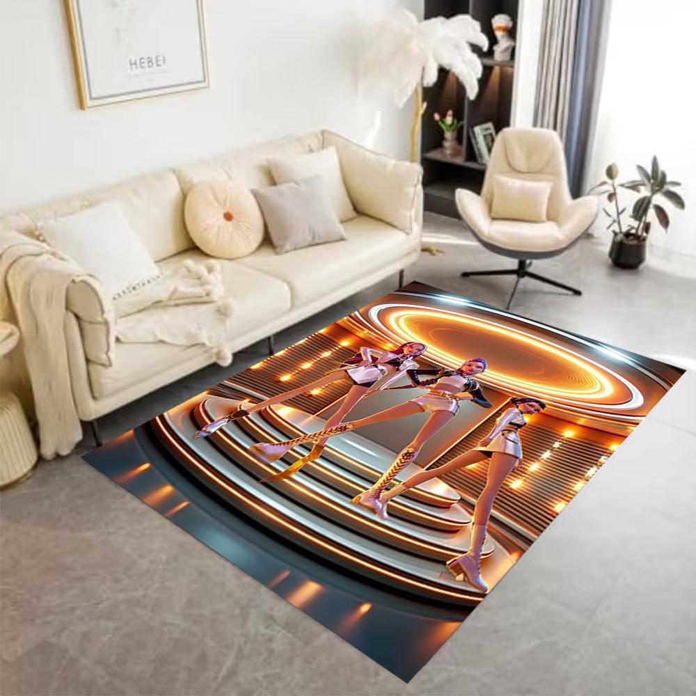 Futuristic Fashion Party Floor Mat Suitable for Study room Game Room Entryway Hallway Antislip Carpet Office home decor Wedding Party Gift