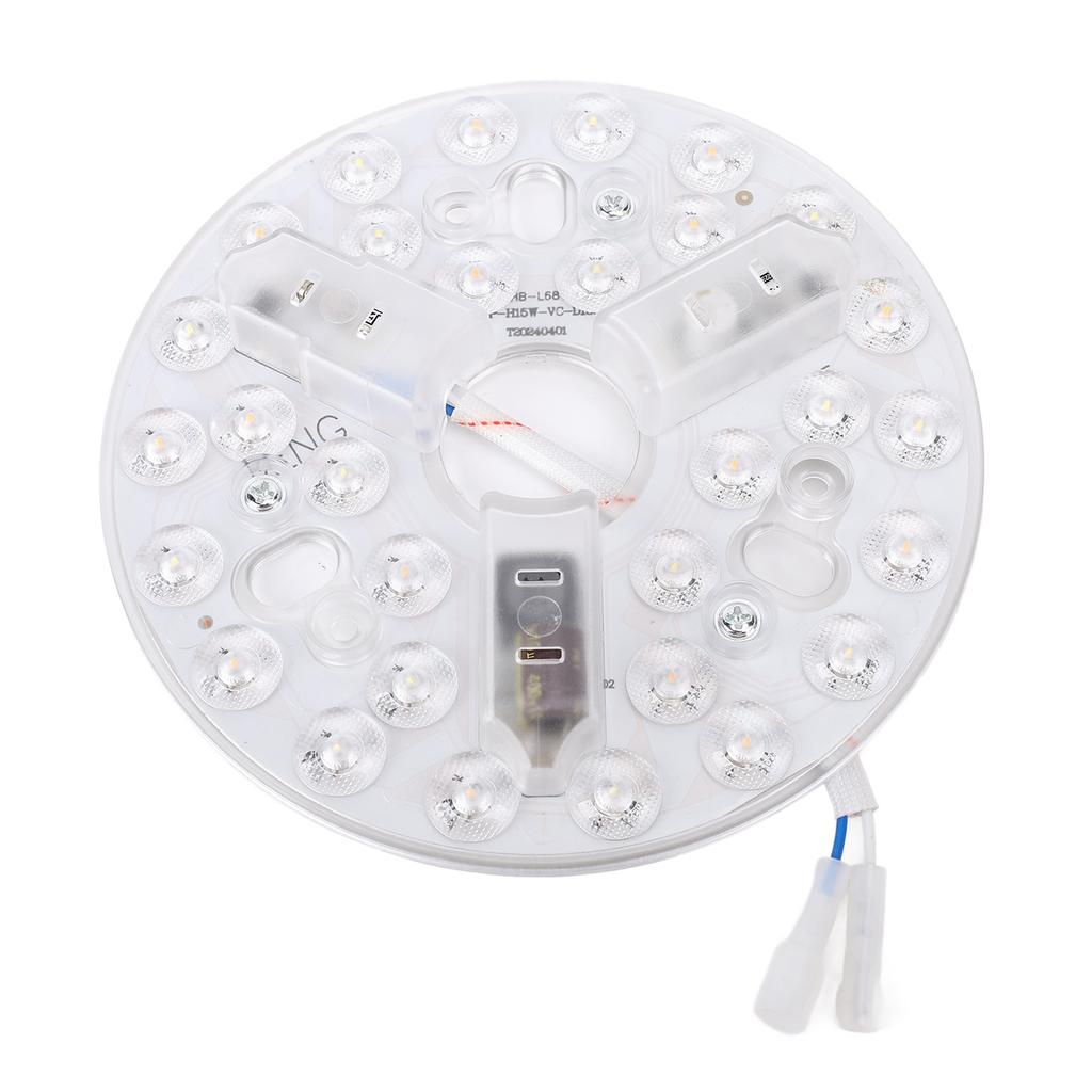 5.3 Inch Ceiling Fan LED Light Replacement 3000K 4200K 6500K 3 Color Temperature 15W Round LED Light Retrofit Kit 95 to