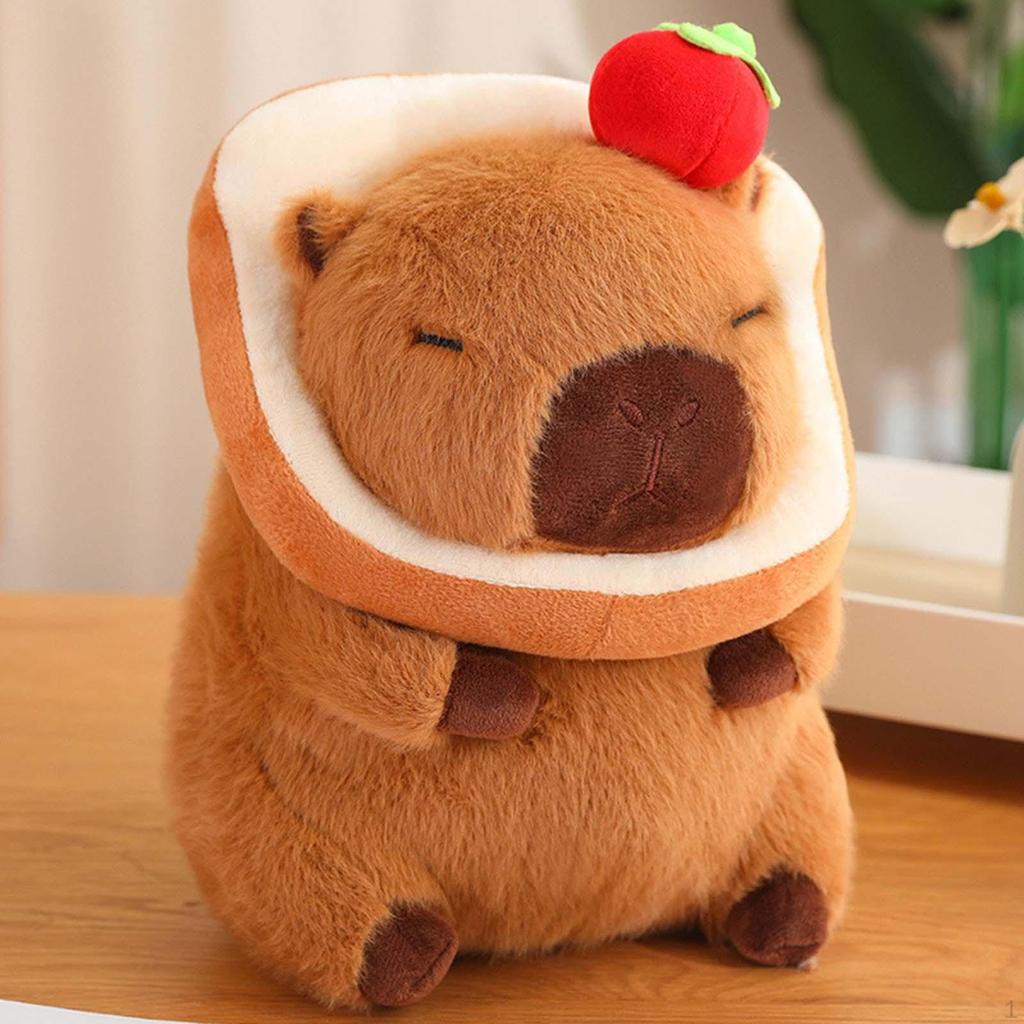 Capybara Plush Toy Cute Stuffed Animal 30cm Comfortable Kids Room Decor Doll