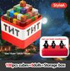 Magnetic Construction Blocks Plaything Storage Box Set Can Hold Figures Magnet Cube Pixel Style Model Baseplate Toys Kids Best Present