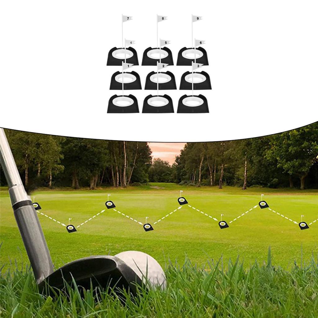 Golf Putting Cups and Flags Accessories Removable Hole Cup Training Aid for