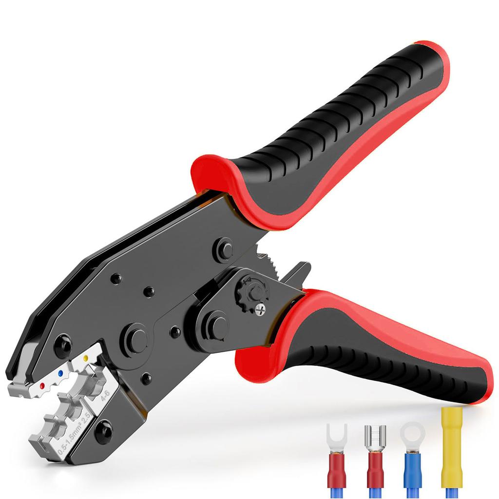 Pre Insulated Terminal Crimping Pliers Kit HS-30J Clamp Insulated Electrical Connector Crimping Tool for AWG 22-10