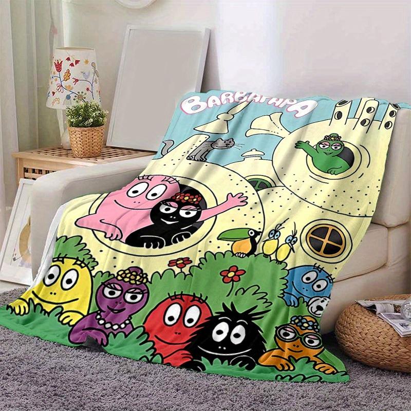 1pc, Barbapapa Family Throw Blanket, Soft & Cozy Home Decor for Couch, Bed, Car, Travel, Camping, Office Nap, Perfect Gift for FriendsB013