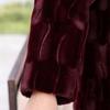 Winter Coat for Elderly Women Faux Mink Fur Thick Warm Jacket Plus Size Grandma Outerwear