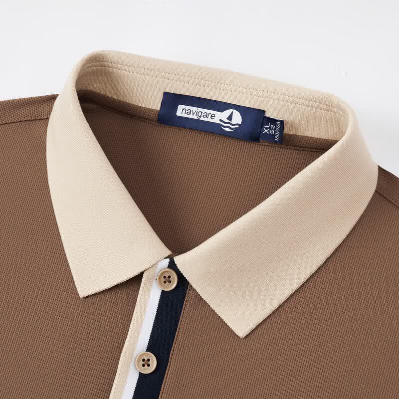 Navigare Men's Casual Lightweight Short-Sleeve Polo Shirt