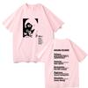 Singer Ariana Grande Double Sided Graphic T-shirt Men Women Clothing Hip Hop Oversized Retro T Shirts Male Casual Fashion Tees