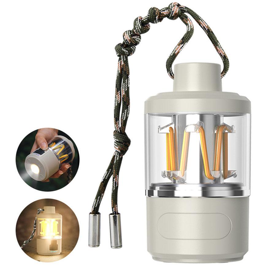 Rechargeable LED Camping Light - Portable Handheld Flashlight for Hiking, Emergency & Outdoor Adventures