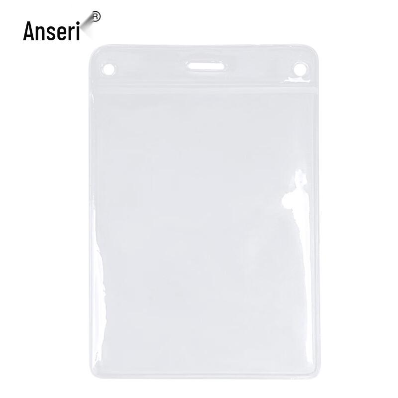 Ansai Rui Vertical Soft Plastic Material Card Holders, 12.9x18.3cm, 50-Pack