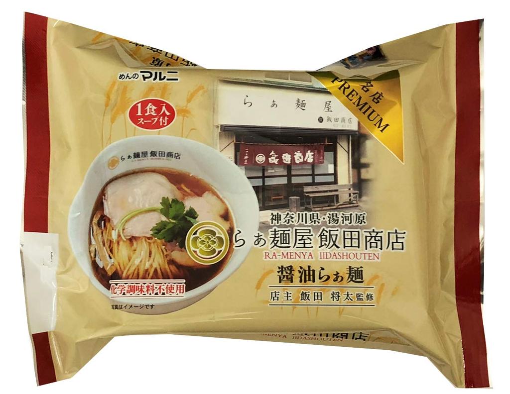 Maruni Foods Kanagawa Iida Shoten Soy Sauce Ramen (2 Servings) 340g (x 1)