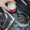 LHNJF1 2026 Car Sticker PVC Car Coaster Water Cup Anti-Slip Silicone Pads Interior Accessories For BMW Motorsport X1 X3 X5 E39 E46 E90